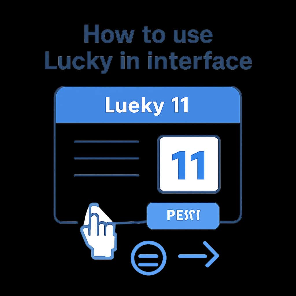 Diagram illustrating Lucky 11 features and navigation.