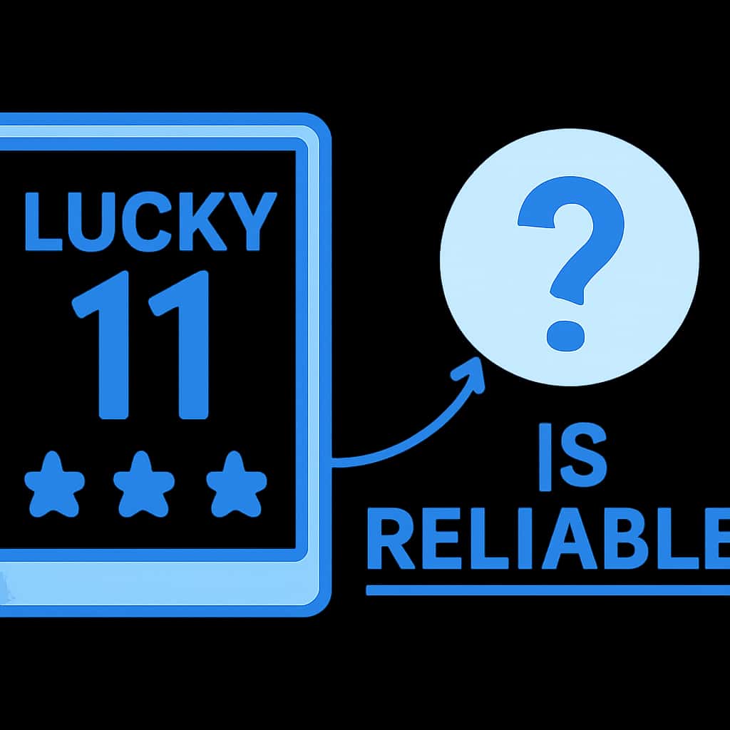 Diagram illustrating key points about the reliability of Lucky 11.