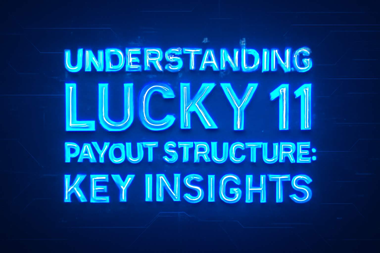 Informative scene depicting the concept of tracking updates for Lucky 11.