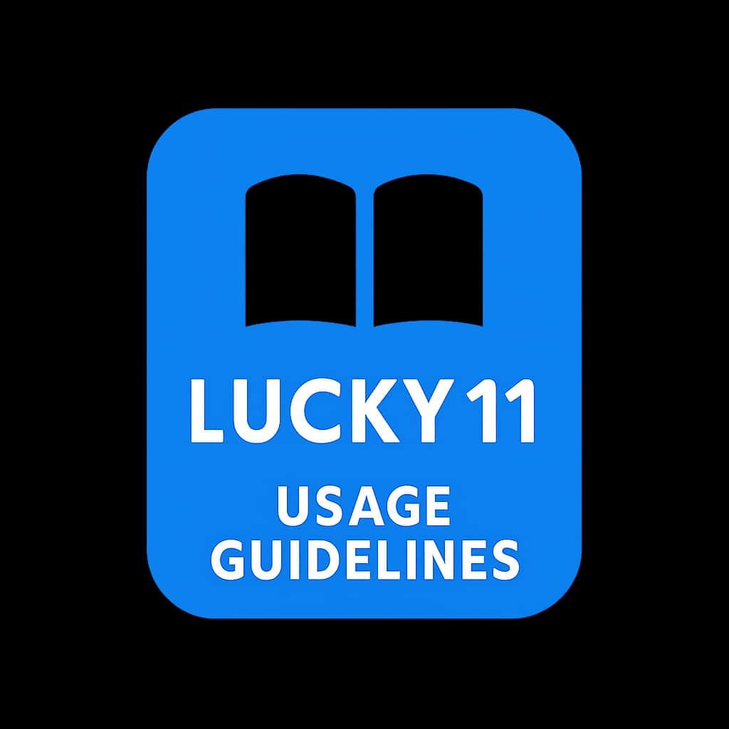 Icon representing Lucky 11 Usage Guidelines as a professional resource.