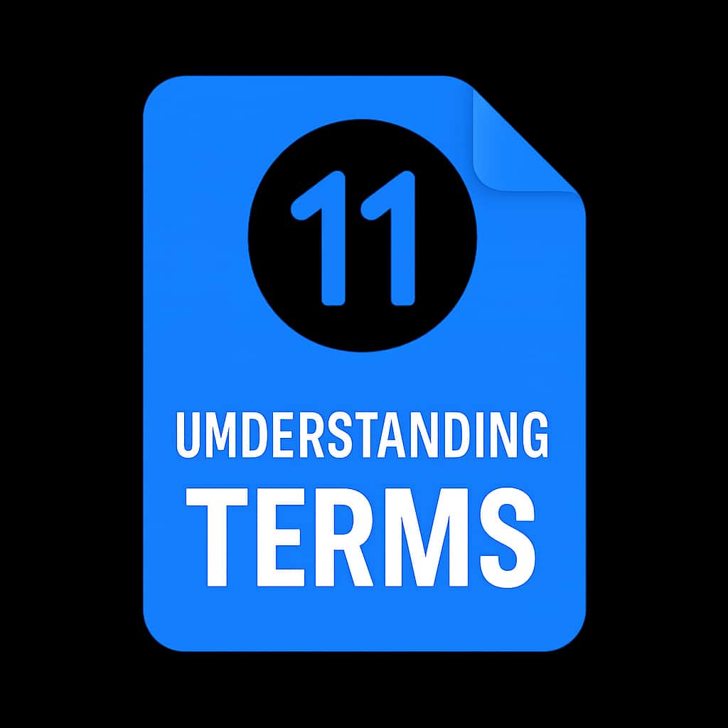 A badge for Lucky 11 terms guidance.